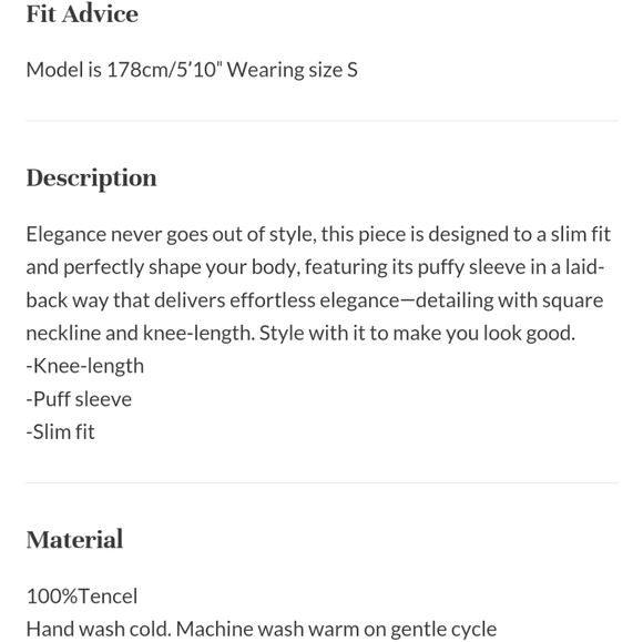 Square Neck Puff Sleeve Midi Dress (Peach Pink) - Nap Loungewear - Picture 7 of 12